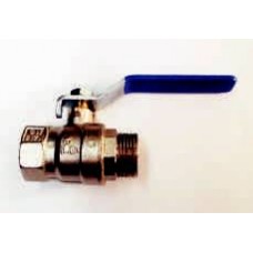 BALL VALVES, BRASS, MALE/FEMALE, WITH LEVER HANDLE, BSP THREADS, MADE IN ITALY (5)