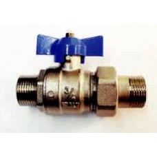 BRASS BALL VALVES, WITH UNION, MALE MALE, MALE FEMALE, MADE IN ITALY (6)