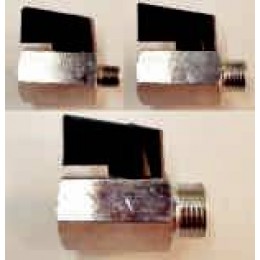 MINI BALL VALVE, MALE/FEMALE, 1/8" (4MM), WITH TEE HANDLE