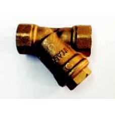 BRASS Y STRAINER, BRASS, FEMALE/FEMALE, BSP THREADS, MADE IN ITALY (6)