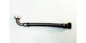 STAINLESS STEEL BRAIDED HOSES, ½" (15mm), STRAIGHT/ELBOW, LENGTH 35CM, FE35S15