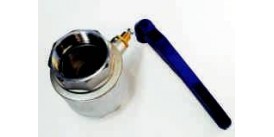 BALL VALVE, 3" (80MM), WITH BLUE CAST HANDLE