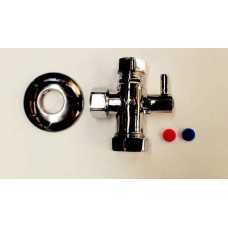 DISHWASHER TAPS, THE VALVE WITH THE TWO OUTLETS AND THE ANGLED BALL VALVES C/W FILTERS (7)