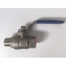 SS316 BALL VALVES, MALE/FEMALE. LEVER, 1/2 INCH TO 1 INCH (1)