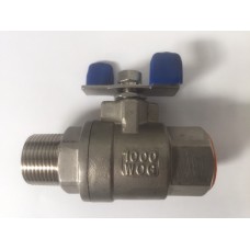 SS316 BALL VALVES, MALE/FEMALE TEE, 1/2 INCH TO 1 INCH (1)